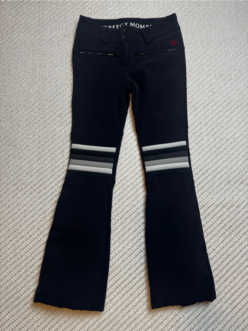 Perfect Moment Aurora Flare Ski Pants Black White Waterproof Small